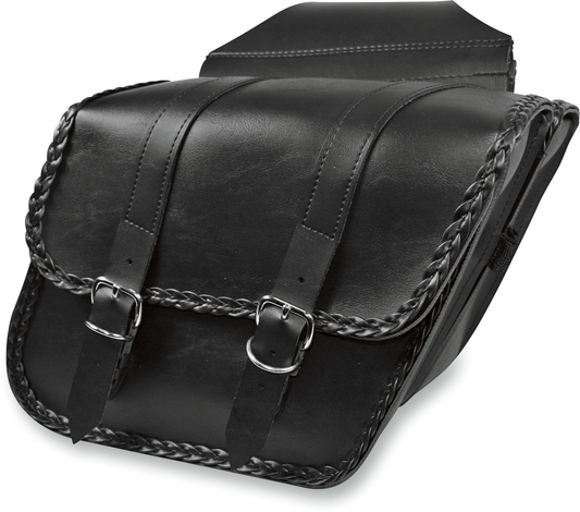 Willie & Max Braided Slant Saddlebags