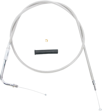 Drag Specialties Stainless Braided Throttle Cable