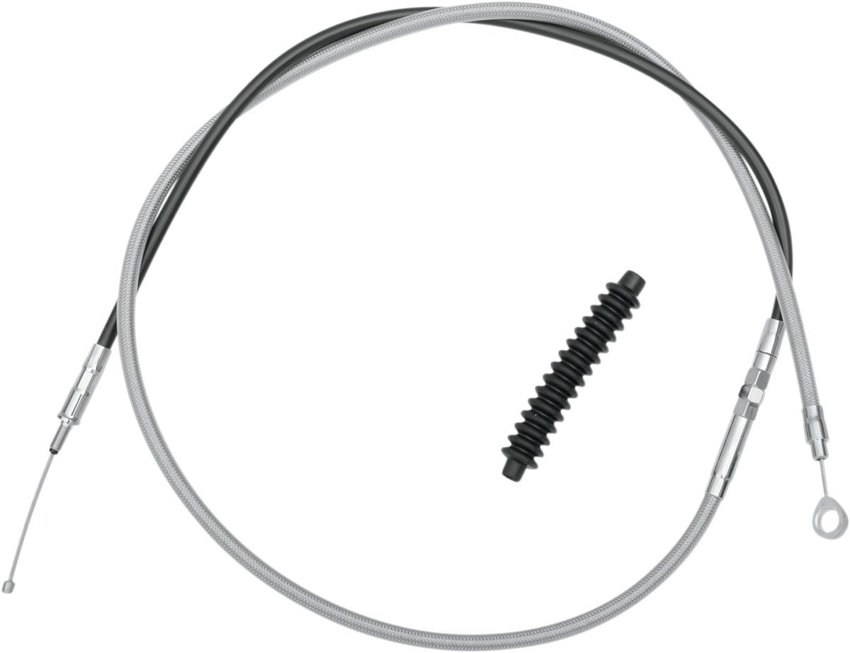 Drag Specialties High-Efficiency Braided Stainless Steel Clutch Cable
