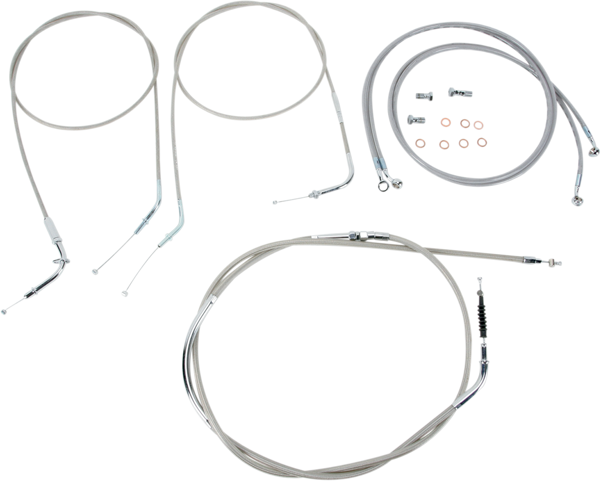 Baron Stainless Handlebar Cable/Line Kit