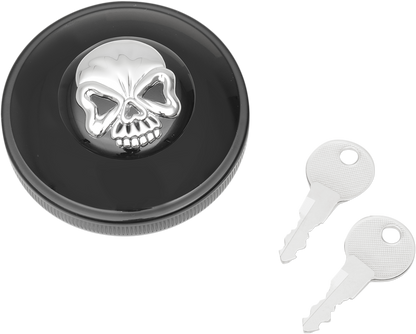 Drag Specialties Screw-In Locking Skull Gas Cap