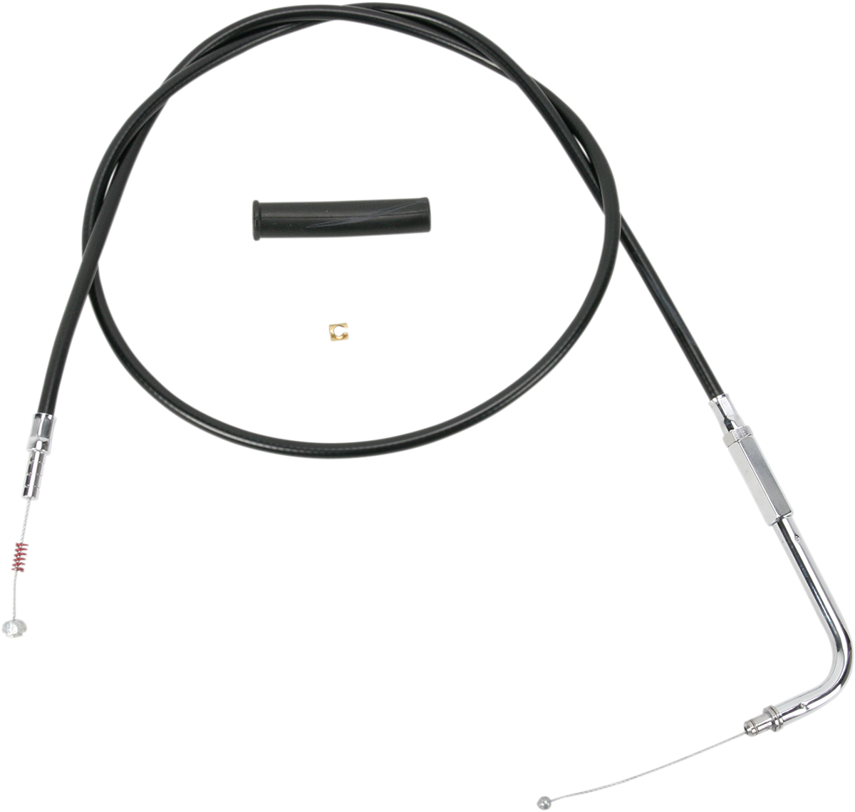 Drag Specialties Black Vinyl Idle Cable