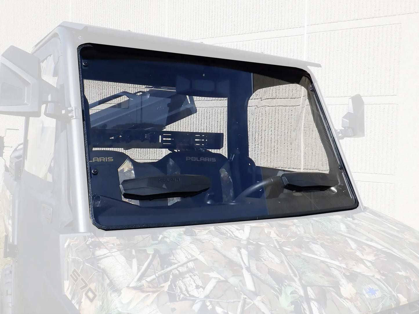 Kolpin Front Poly Windshield - Full Fixed Vented