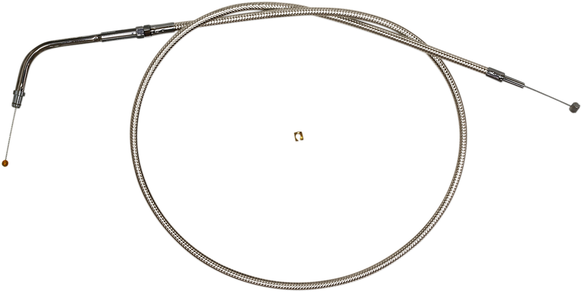 Magnum Shielding Polished Stainless Steel Braided Throttle Cable