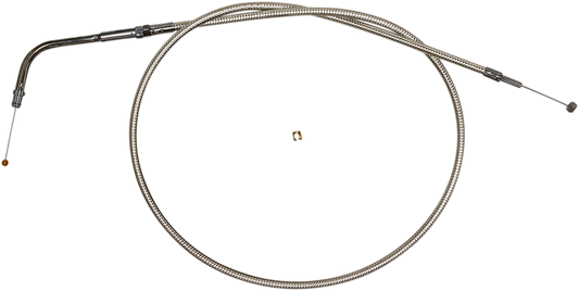 Magnum Shielding Polished Stainless Steel Braided Throttle Cable
