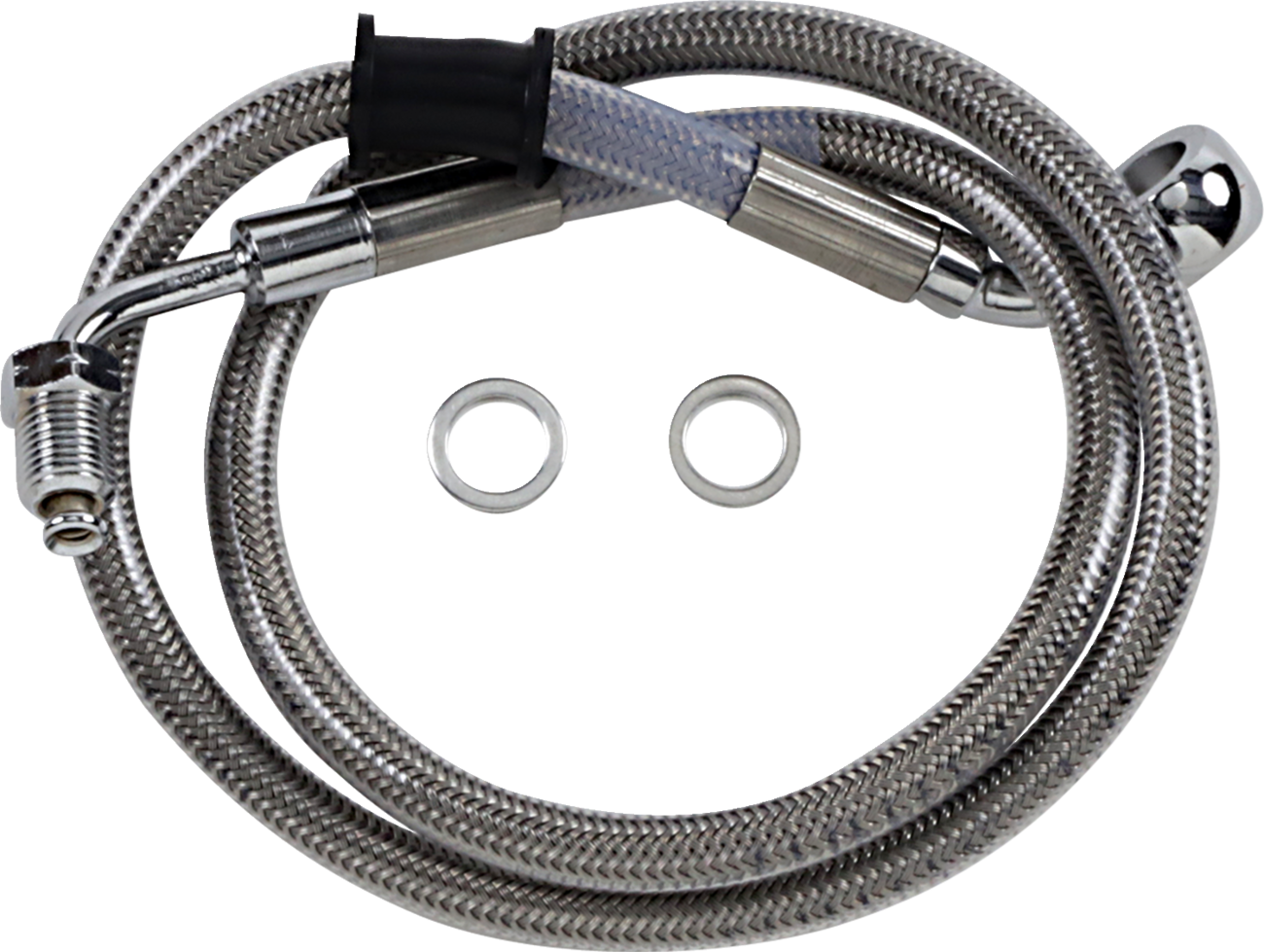 Drag Specialties Extended Length Stainless Steel Brake Line