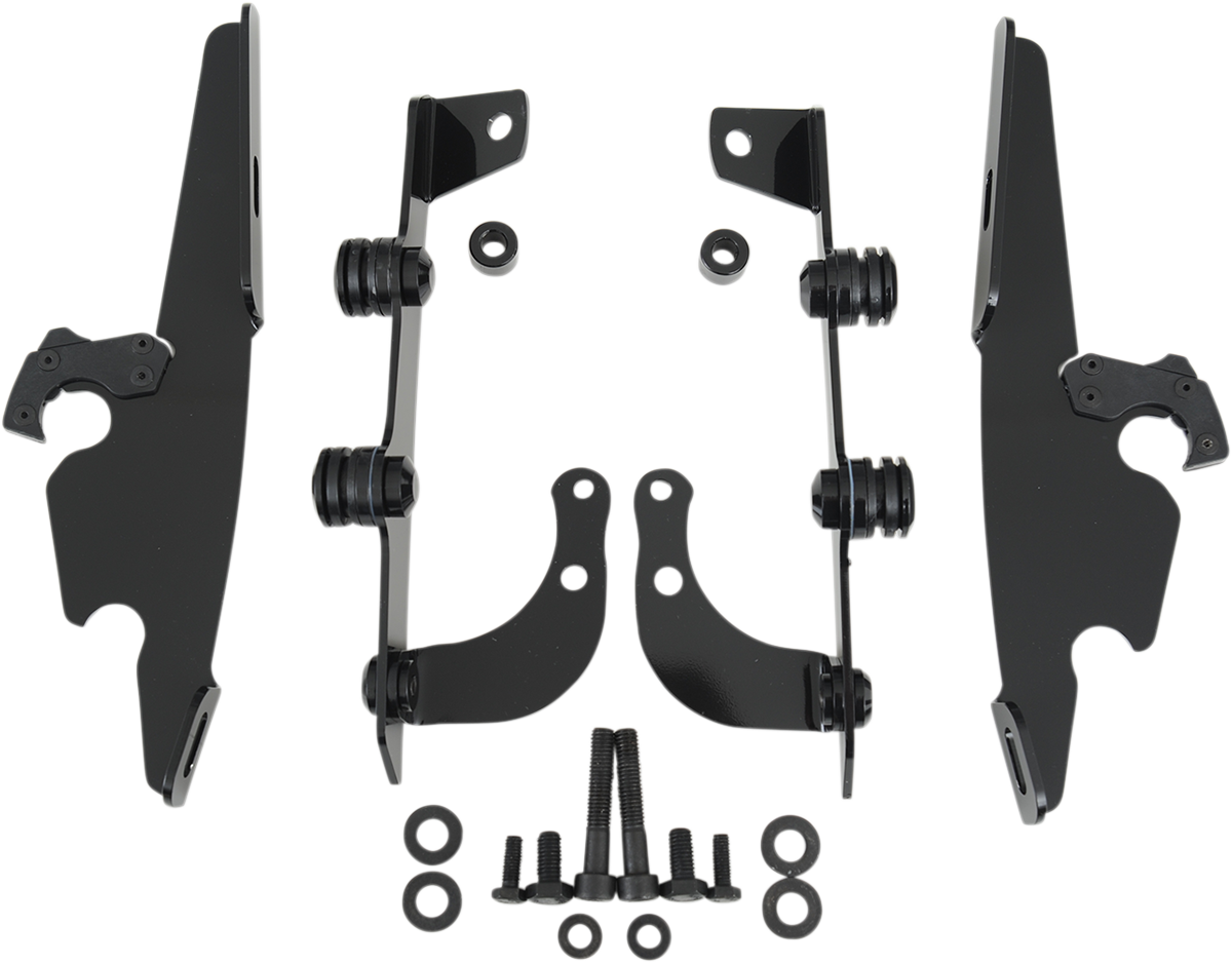Memphis Shades Windshield Batwing Trigger-Lock Complete Mount Kit