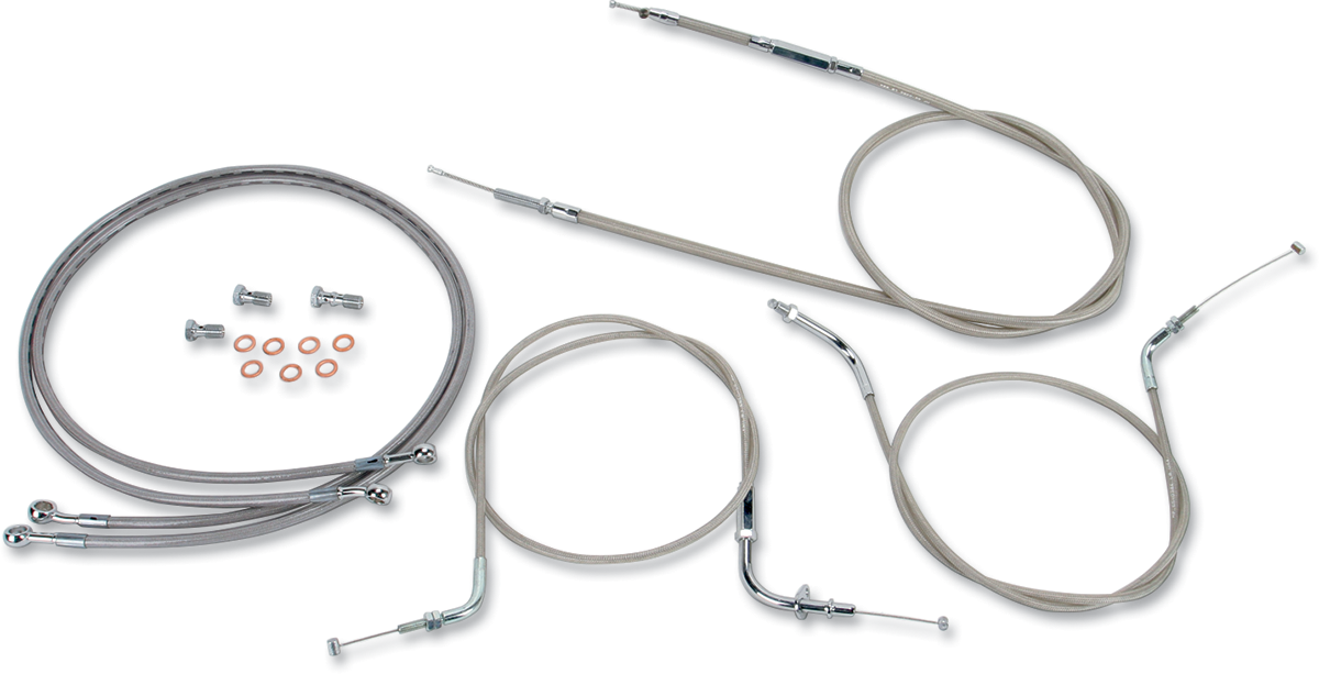 Baron Stainless Handlebar Cable/Line Kit