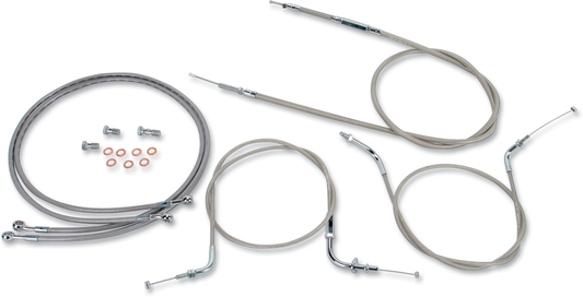 Baron Stainless Handlebar Cable/Line Kit