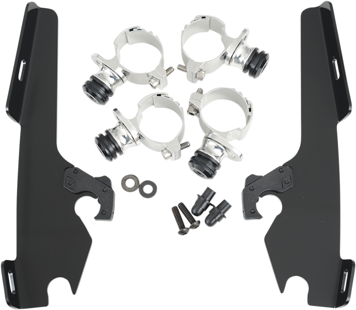 Memphis Shades Windshield Batwing Trigger-Lock Complete Mount Kit