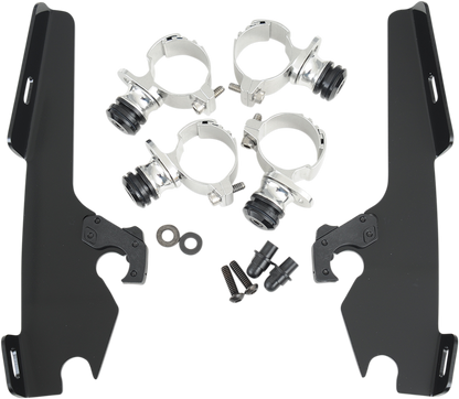 Memphis Shades Windshield Batwing Trigger-Lock Complete Mount Kit