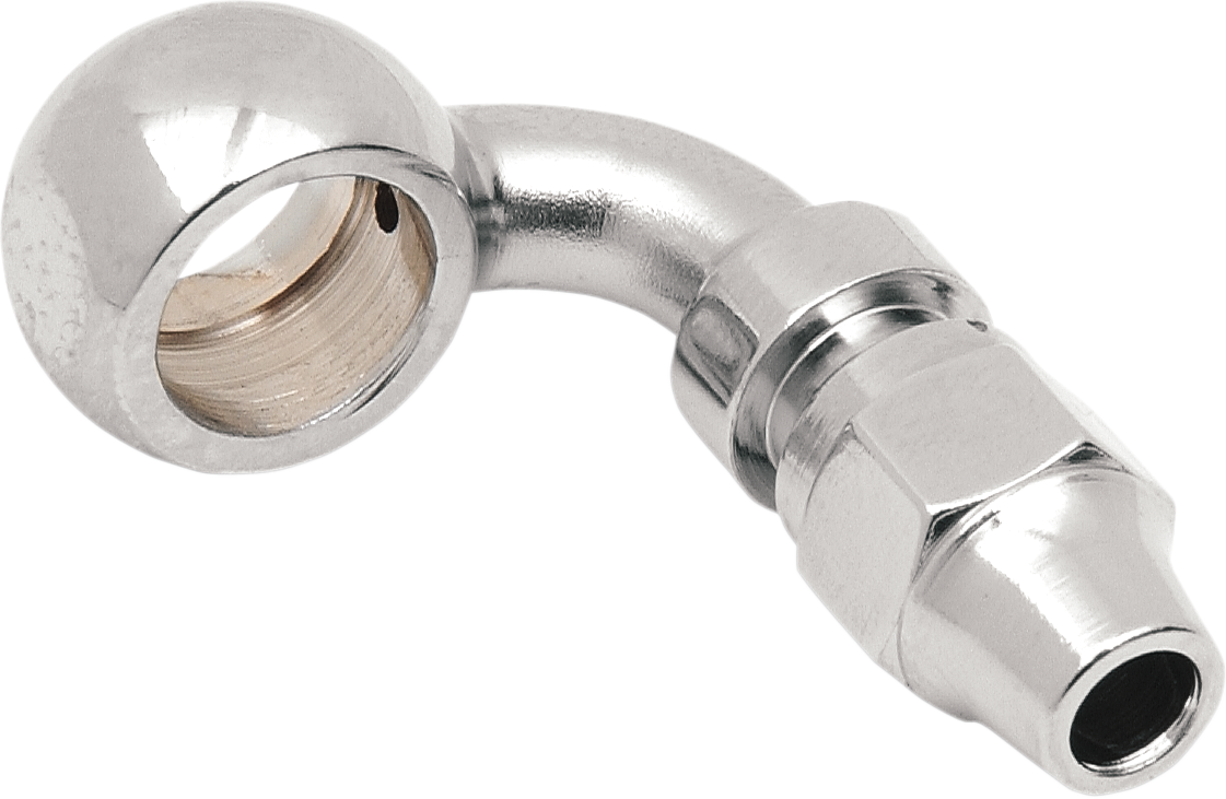 Drag Specialties Chrome Steel Banjo Fitting