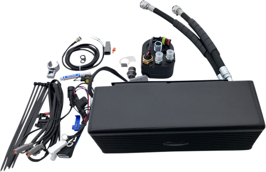 Ultracool Below Regulator Mount Oil Cooler Kit with Fan for S&S T Series Engines