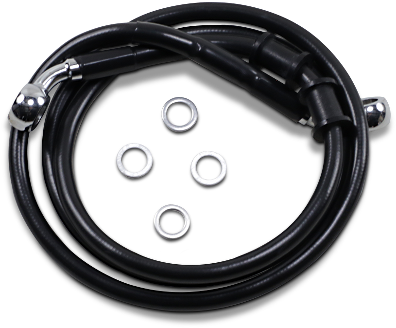 Drag Specialties Extended Length Front Brake Line