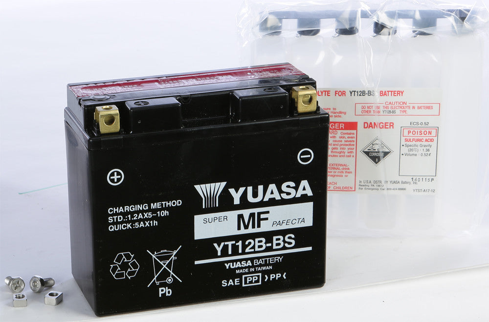 YUASA AGM Maintenance Free Battery