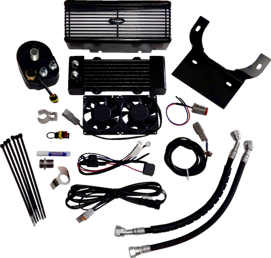 Ultracool 3.0 Below Regulator Mount Oil Cooler with Fan Kit