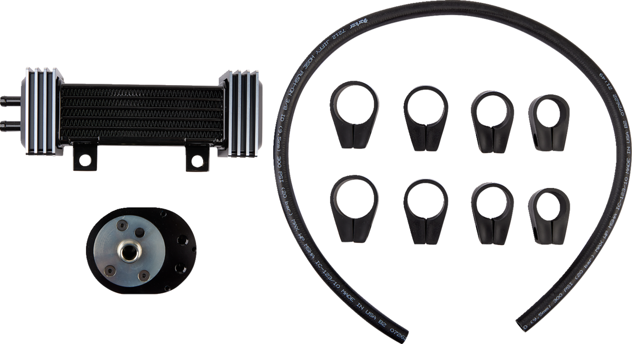 Jagg Oil Coolers Vertical Frame-Mount Oil Cooler Kit