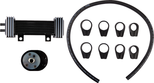 Jagg Oil Coolers Vertical Frame-Mount Oil Cooler Kit