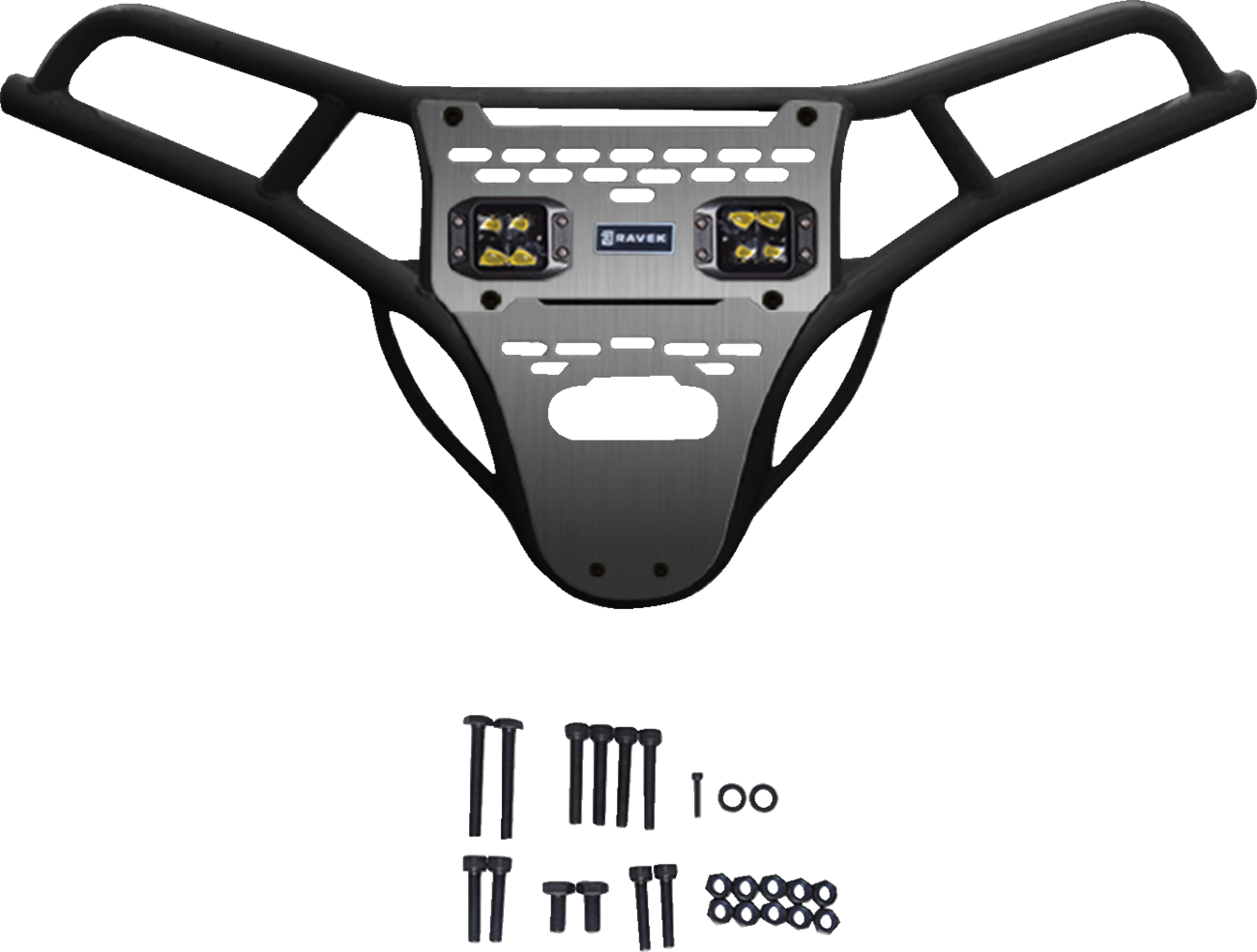 Ravek Front Bumper/Skid Plate with Amber Lights