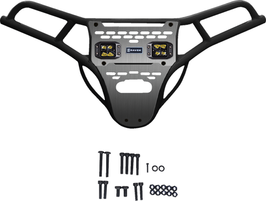 Ravek Front Bumper/Skid Plate with Amber Lights