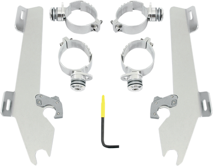 Memphis Shades Windshield Batwing Trigger-Lock Complete Mount Kit