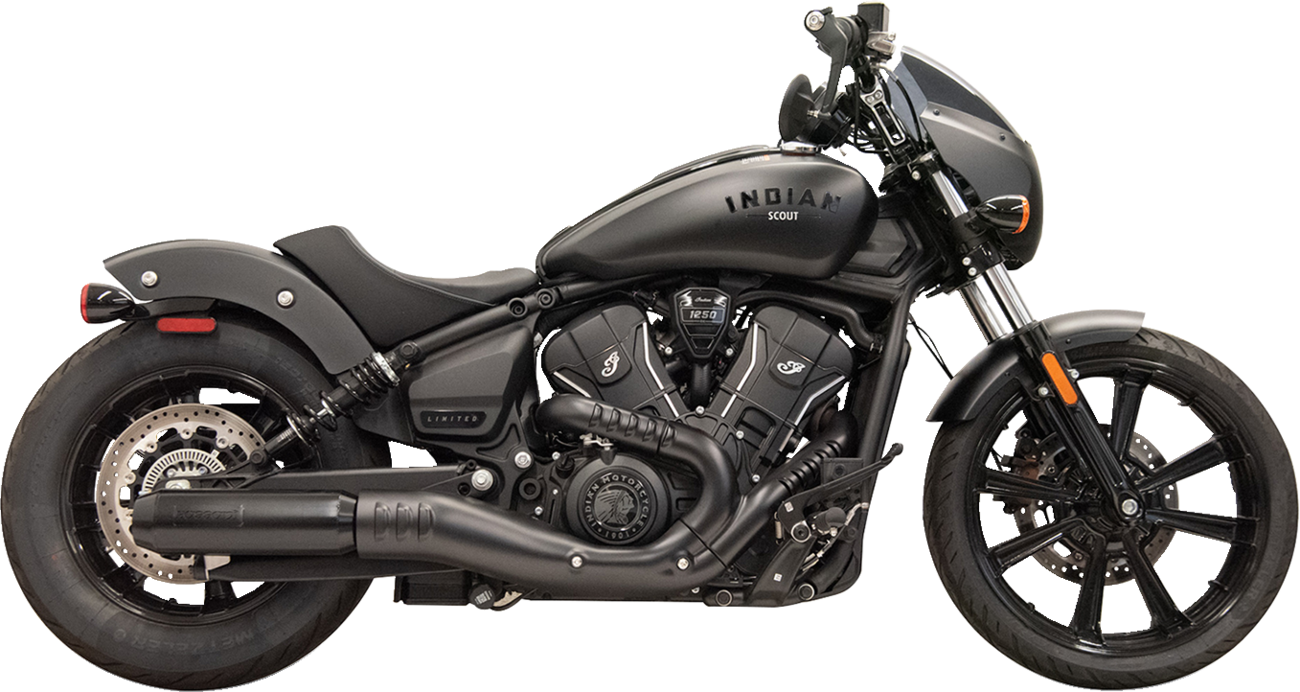 Bassani Xhaust 4" Slip-On Muffler with Billet End Cap