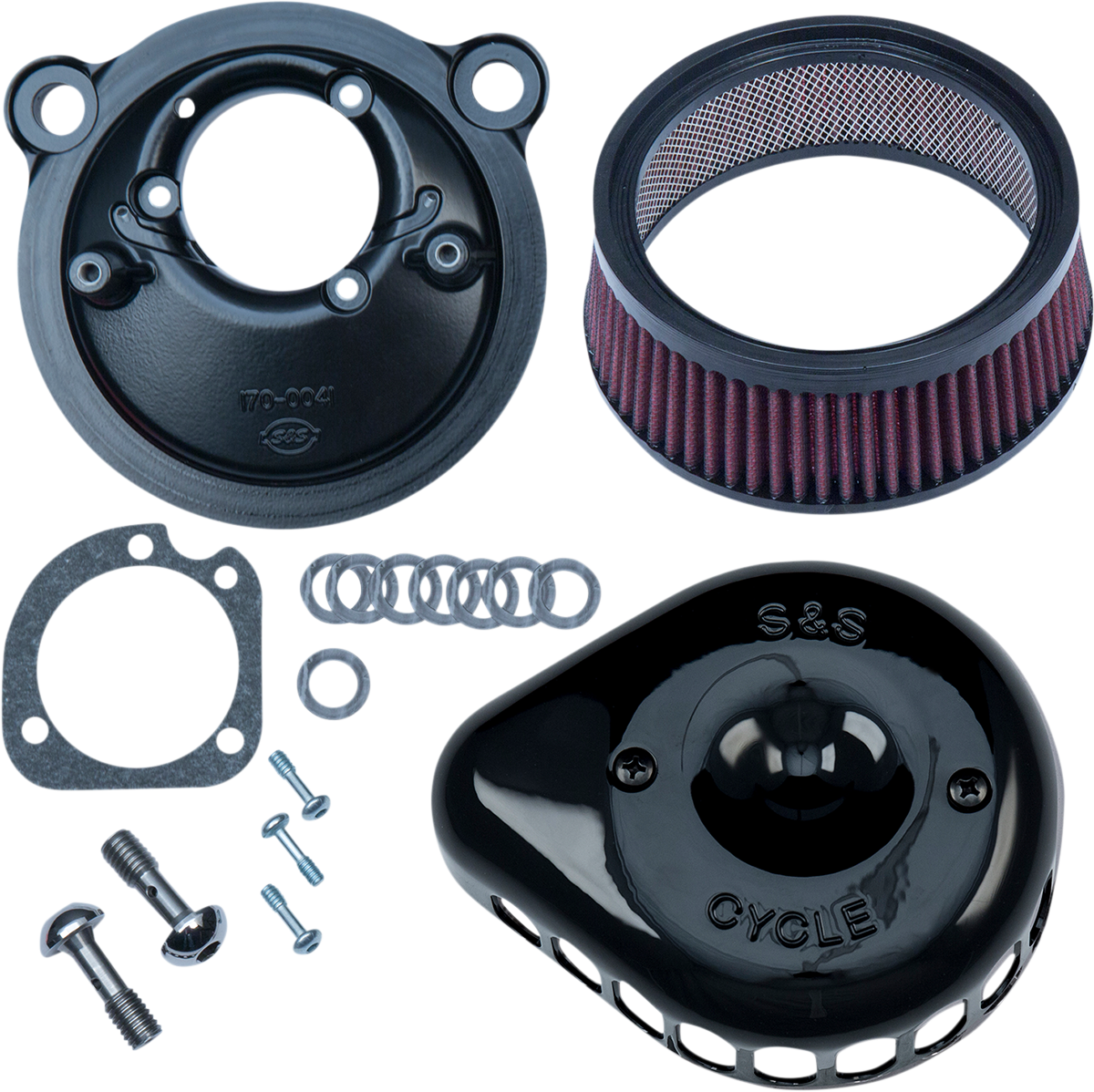 S&S Cycle Mini Teardrop Stealth Air Cleaner Kit