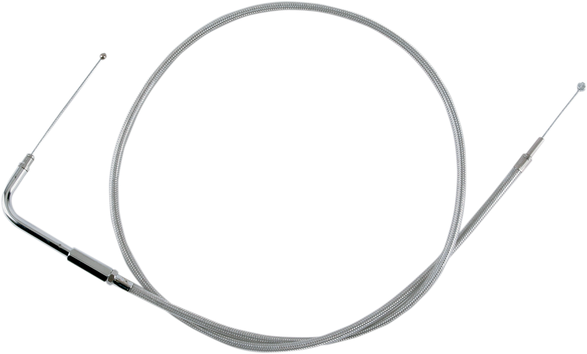 Drag Specialties Stainless Braided Throttle Cable