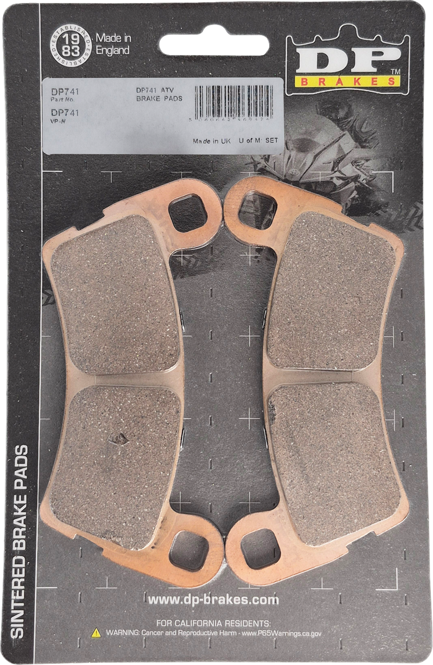 DP Brakes ATV/UTV Sintered Metal Brake Pads