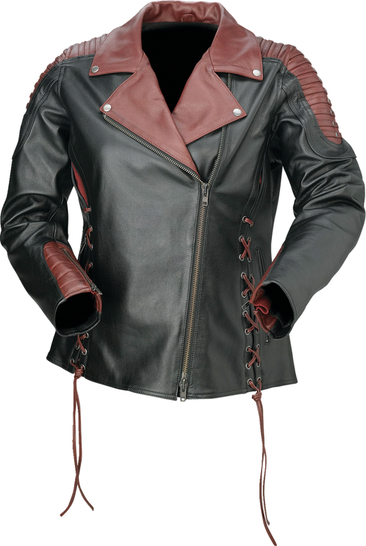 Z1R Women's Combiner Leather Jacket