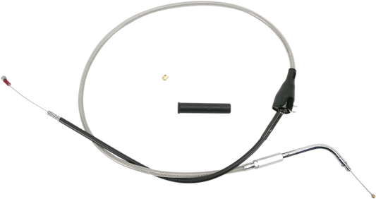 Drag Specialties Stainless Braided Idle Cable Cruise