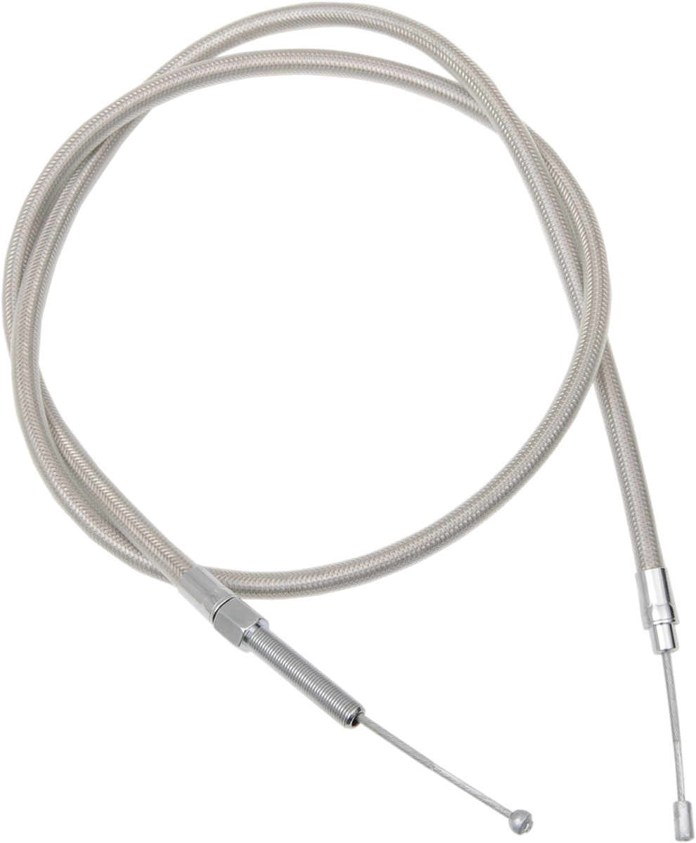 Drag Specialties High-Efficiency Braided Stainless Steel Clutch Cable