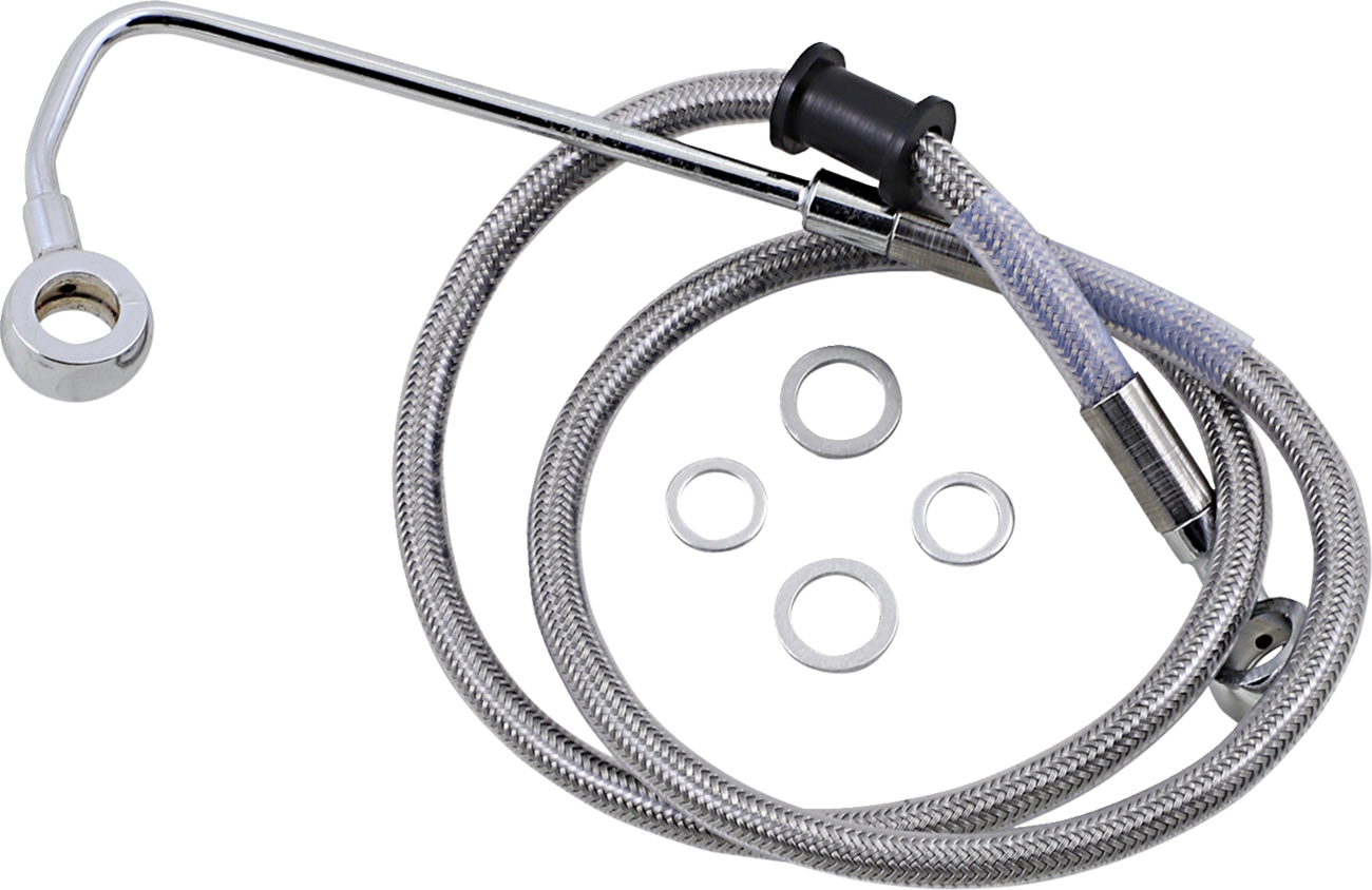 Drag Specialties Extended Length Stainless Steel Brake Line