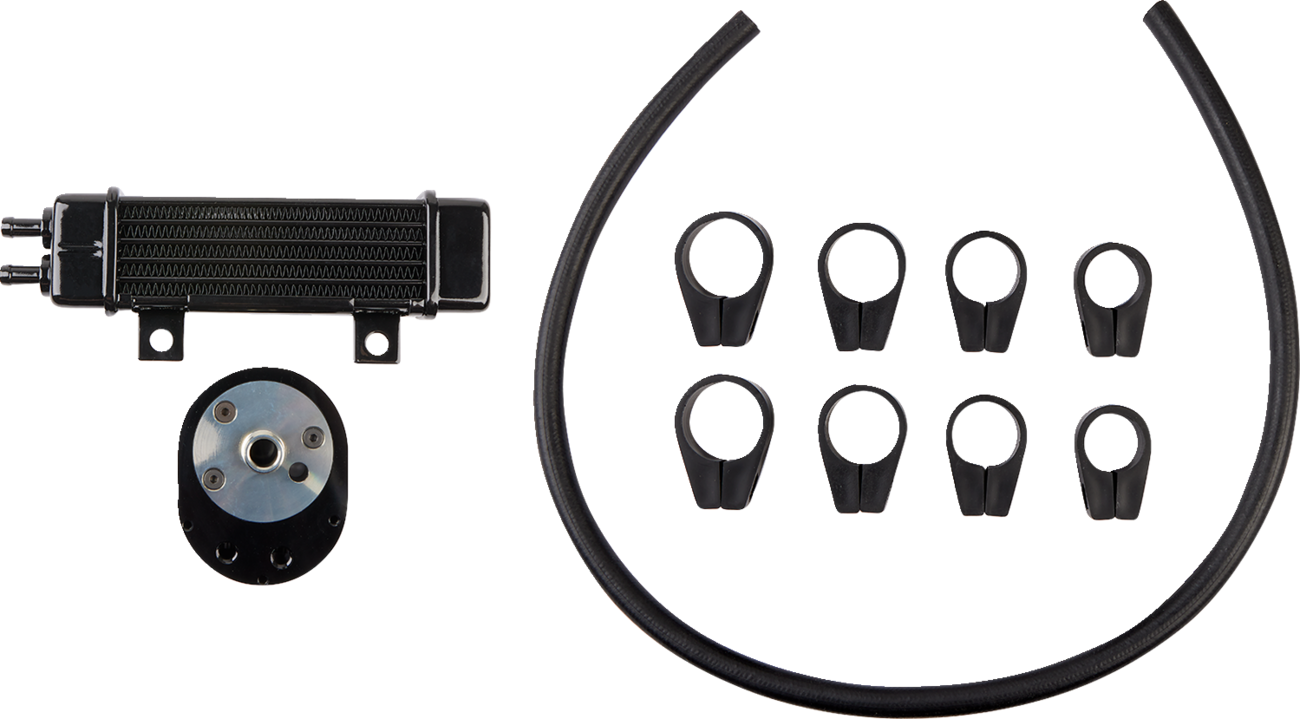 Jagg Oil Coolers Vertical Frame-Mount Oil Cooler Kit