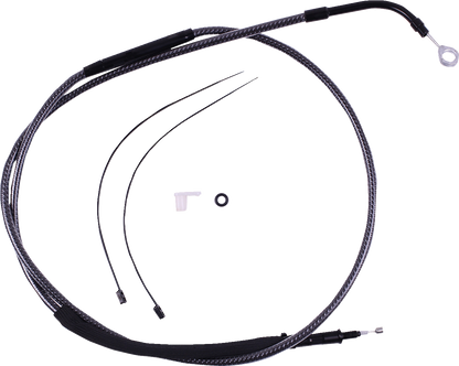 Magnum Shielding High-Efficiency Polished KARBONFIBR Clutch Cable