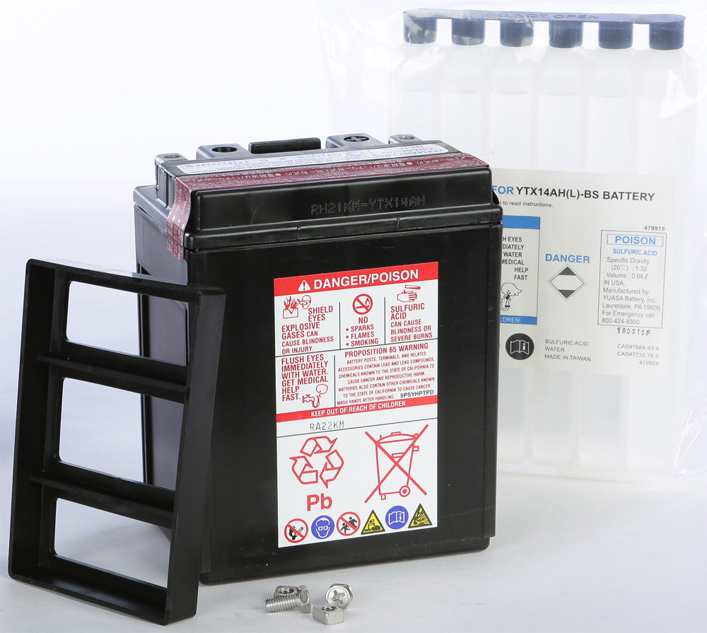 YUASA AGM Maintenance Free Battery