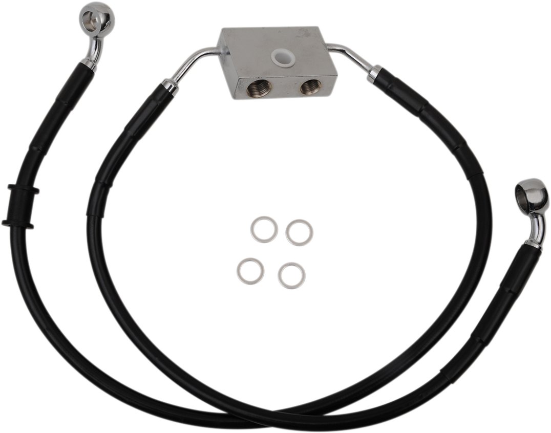 Drag Specialties Extended Length Front Brake Line