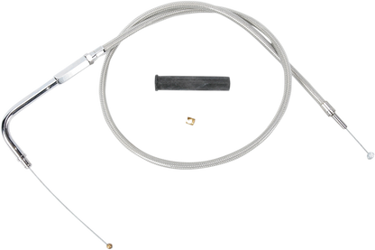 Drag Specialties Stainless Braided Throttle Cable