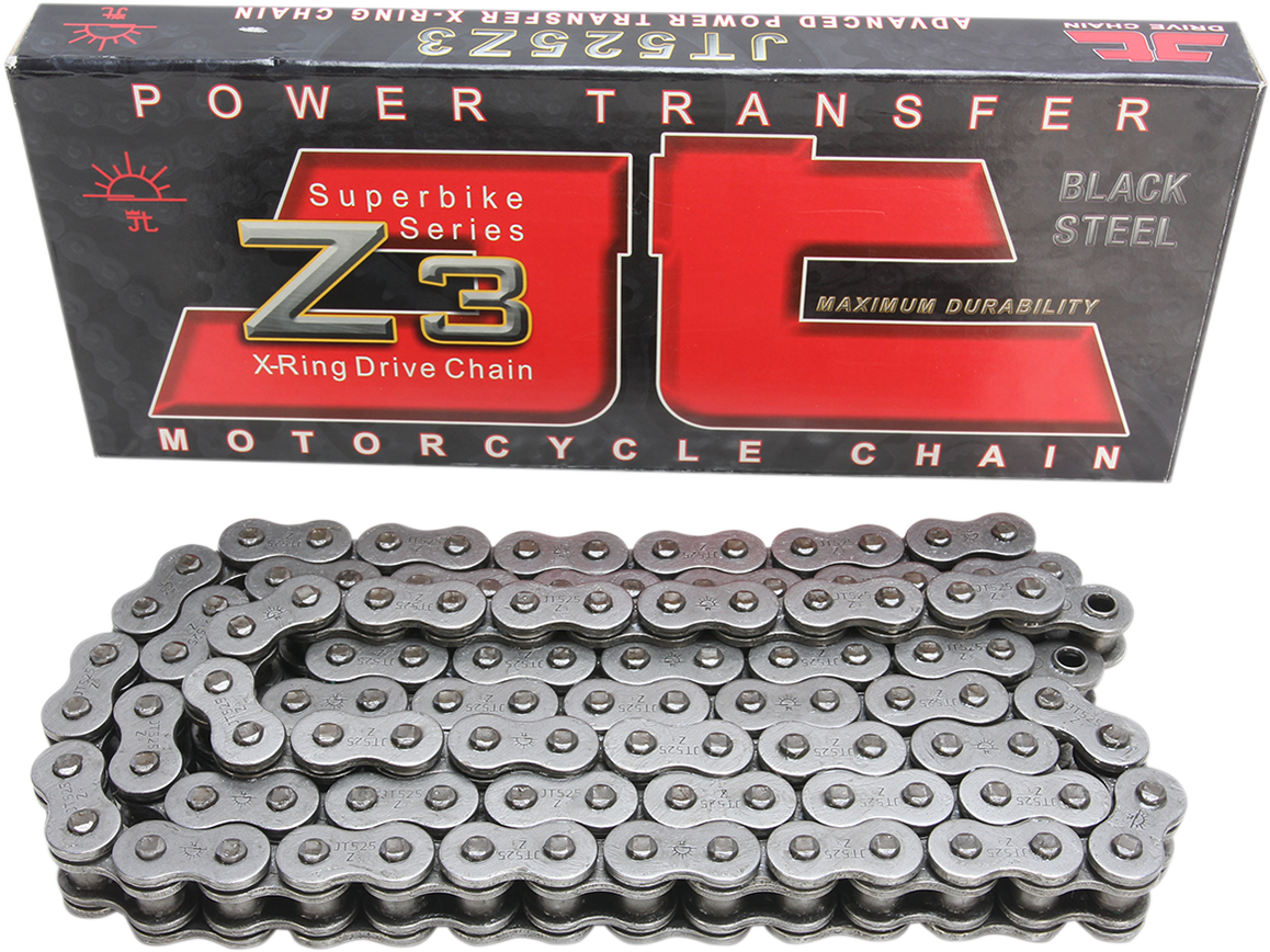 JT Chains 525 Z3 Heavy Duty X-Ring Sealed Drive Chain