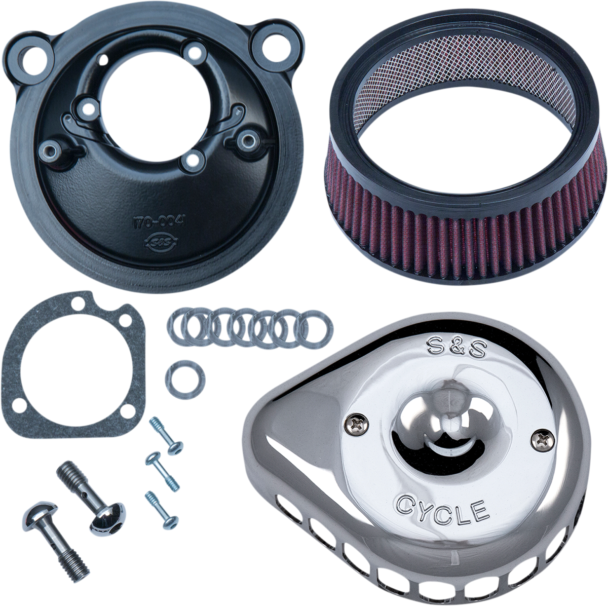 S&S Cycle Mini Teardrop Stealth Air Cleaner Kit