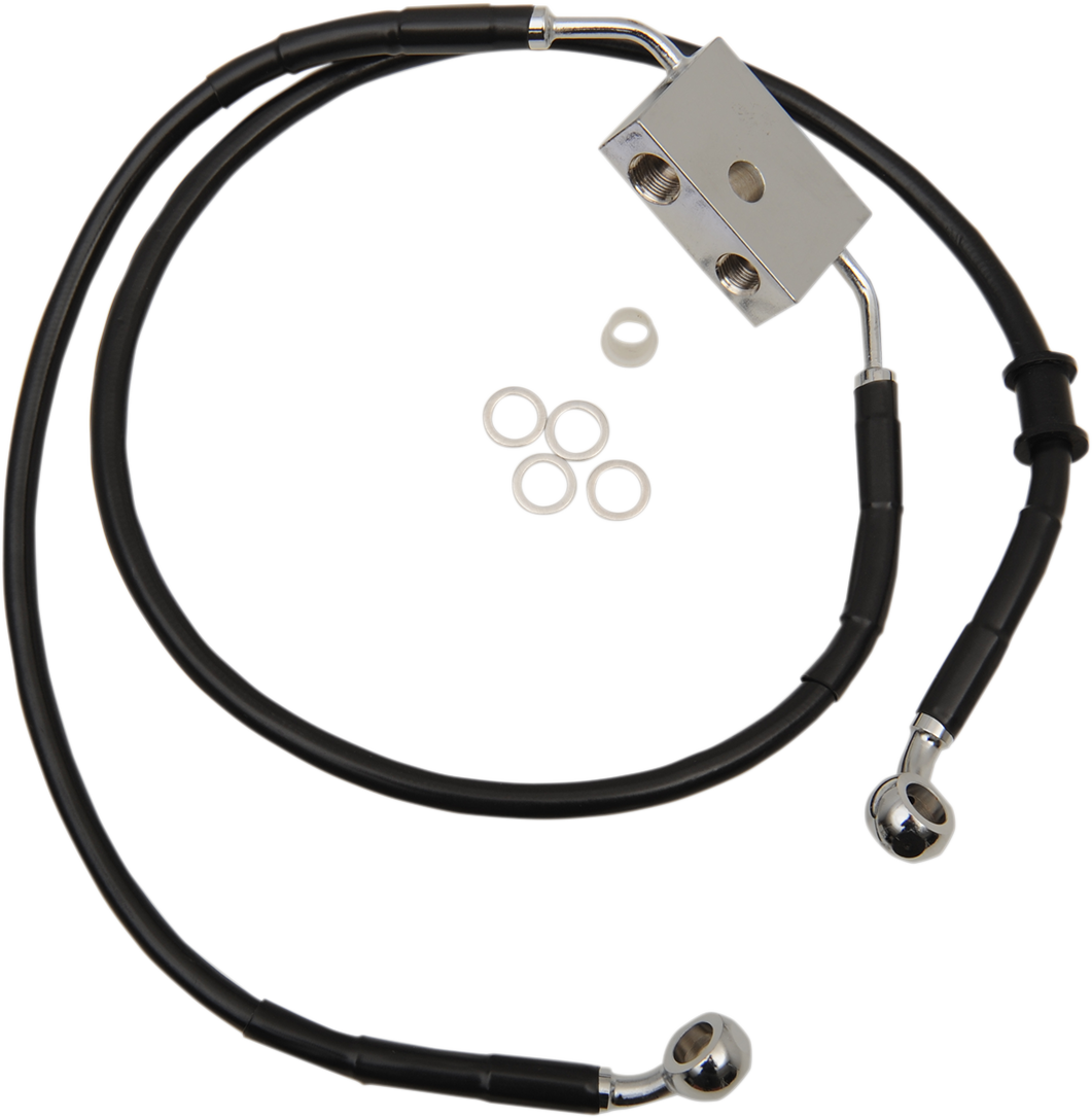 Drag Specialties Extended Length Front Brake Line