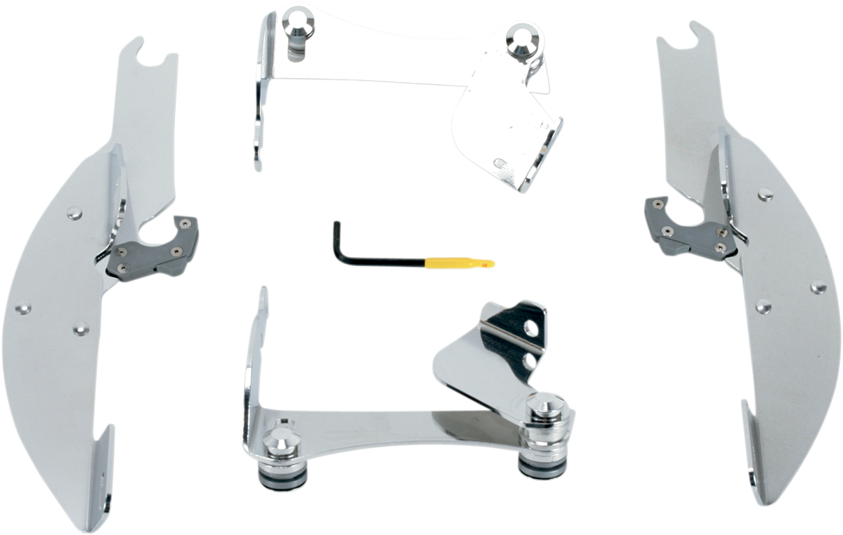 Memphis Shades Windshield Batwing Trigger-Lock Complete Mount Kit