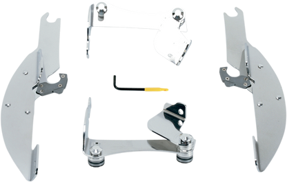 Memphis Shades Windshield Batwing Trigger-Lock Complete Mount Kit