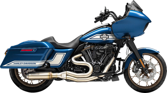 Bassani Xhaust 2-into-1 Mid-Length Exhaust System with Super Bike Muffler -  49-State