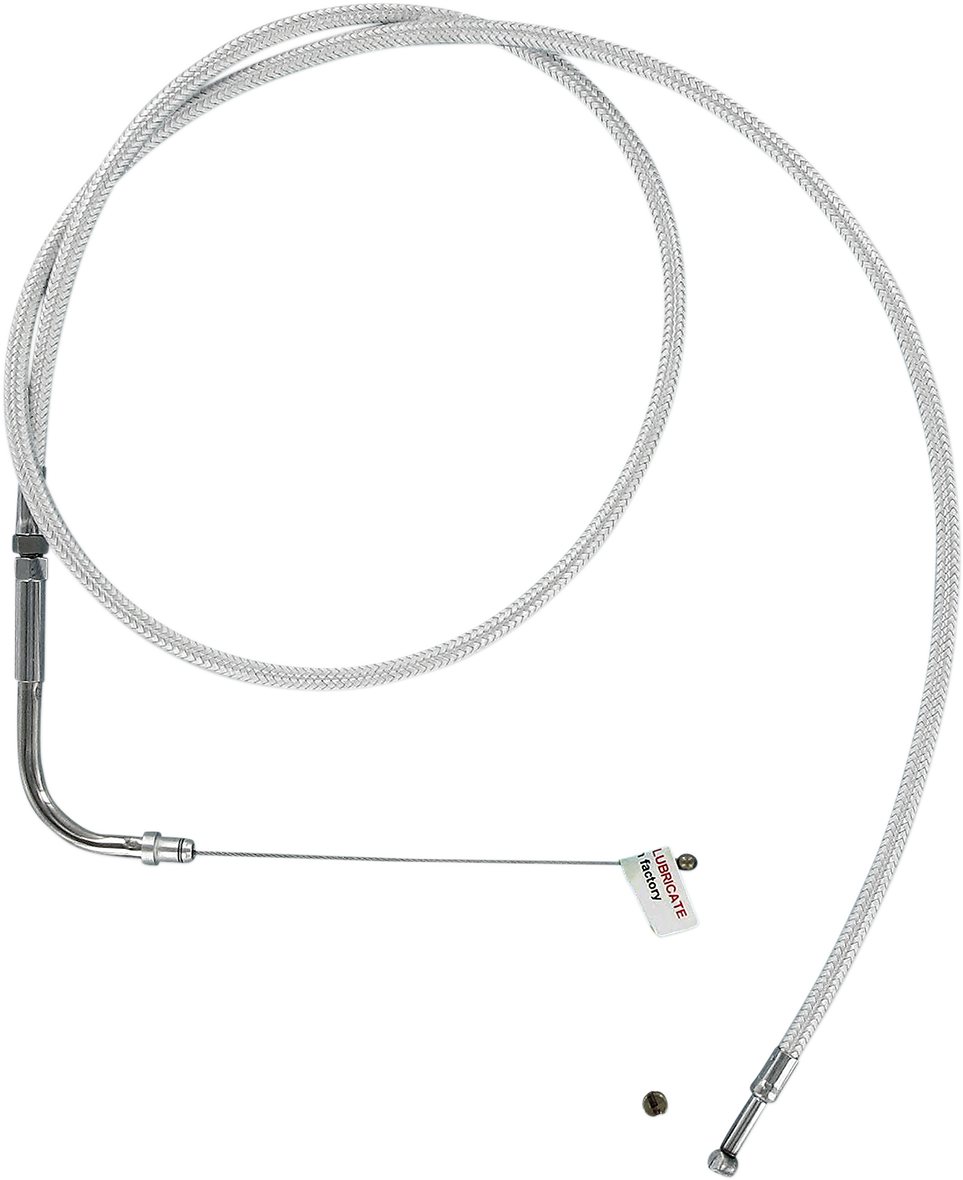 Magnum Shielding Sterling Chromite II Braided Throttle Cable for Harley-Davidson