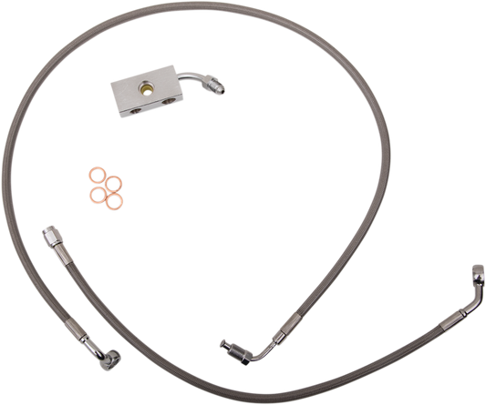 LA Choppers Stainless Steel Brake Line Kit