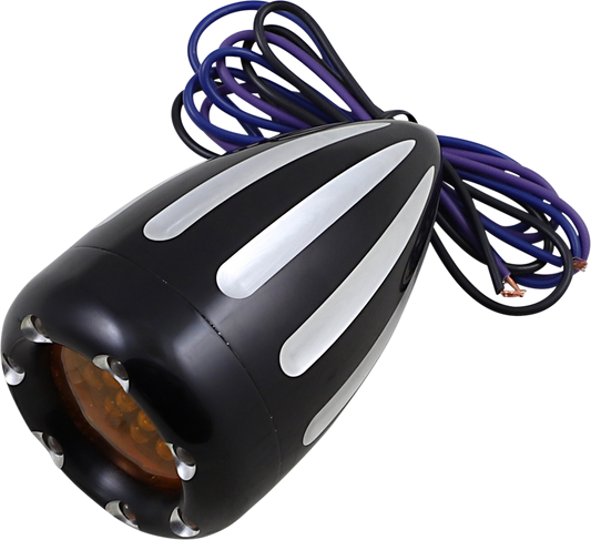 Arlen Ness Deep Cut Factory Style Turn Signals W/ LED Fire Ring