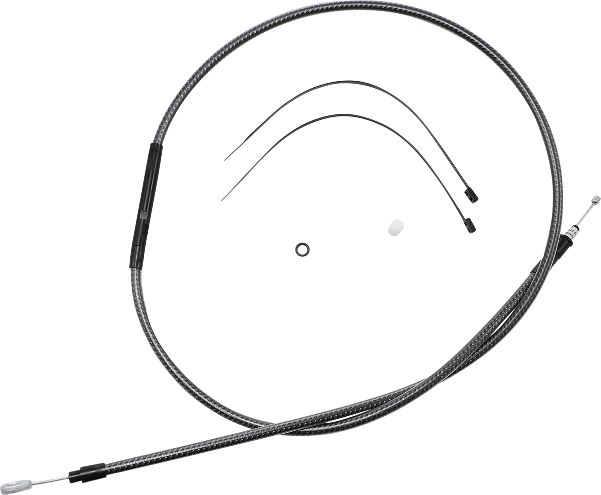 Magnum Shielding High-Efficiency Polished KARBONFIBR Clutch Cable