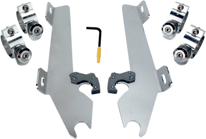 Memphis Shades Windshield Batwing Trigger-Lock Complete Mount Kit
