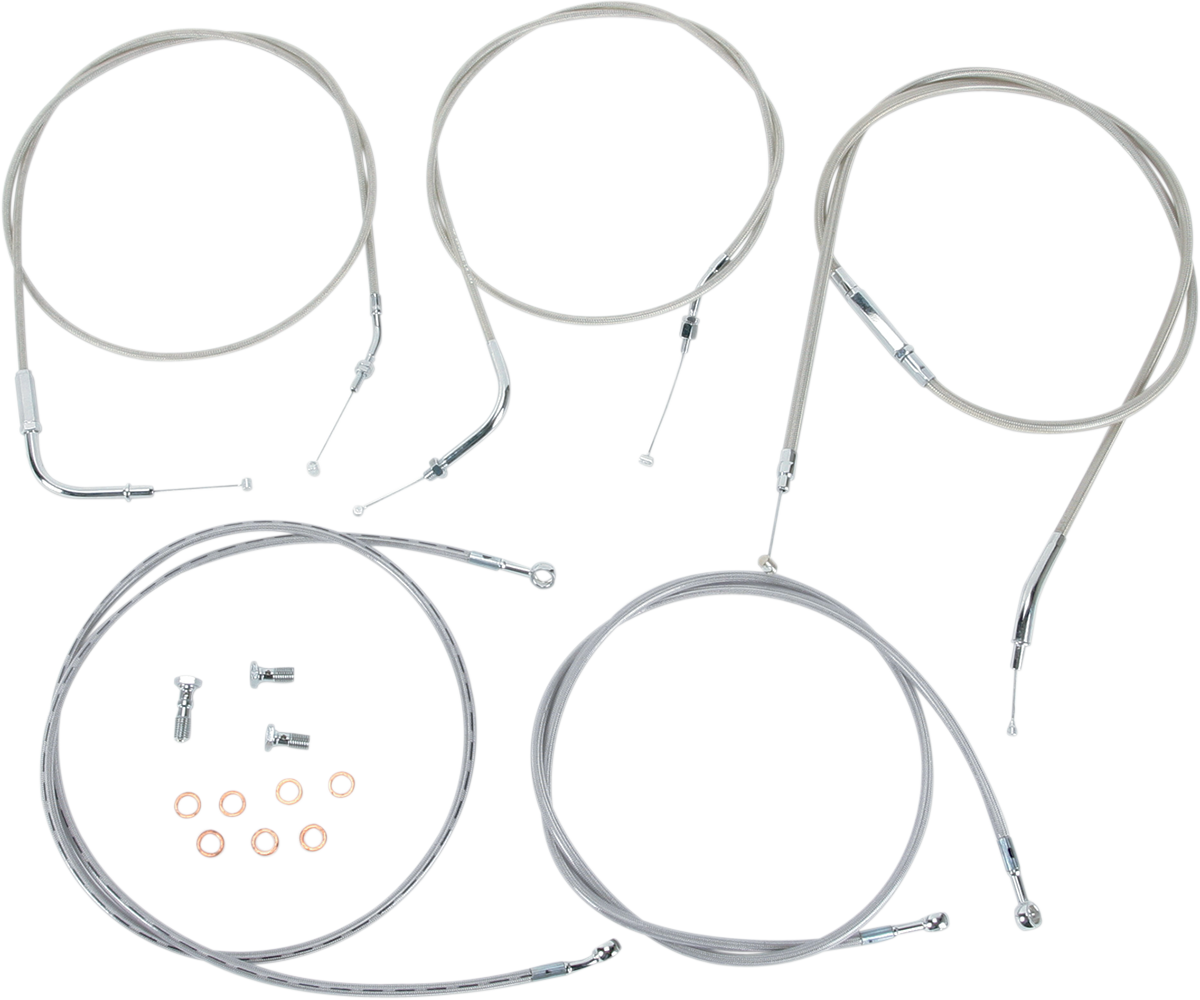 Baron Stainless Handlebar Cable/Line Kit